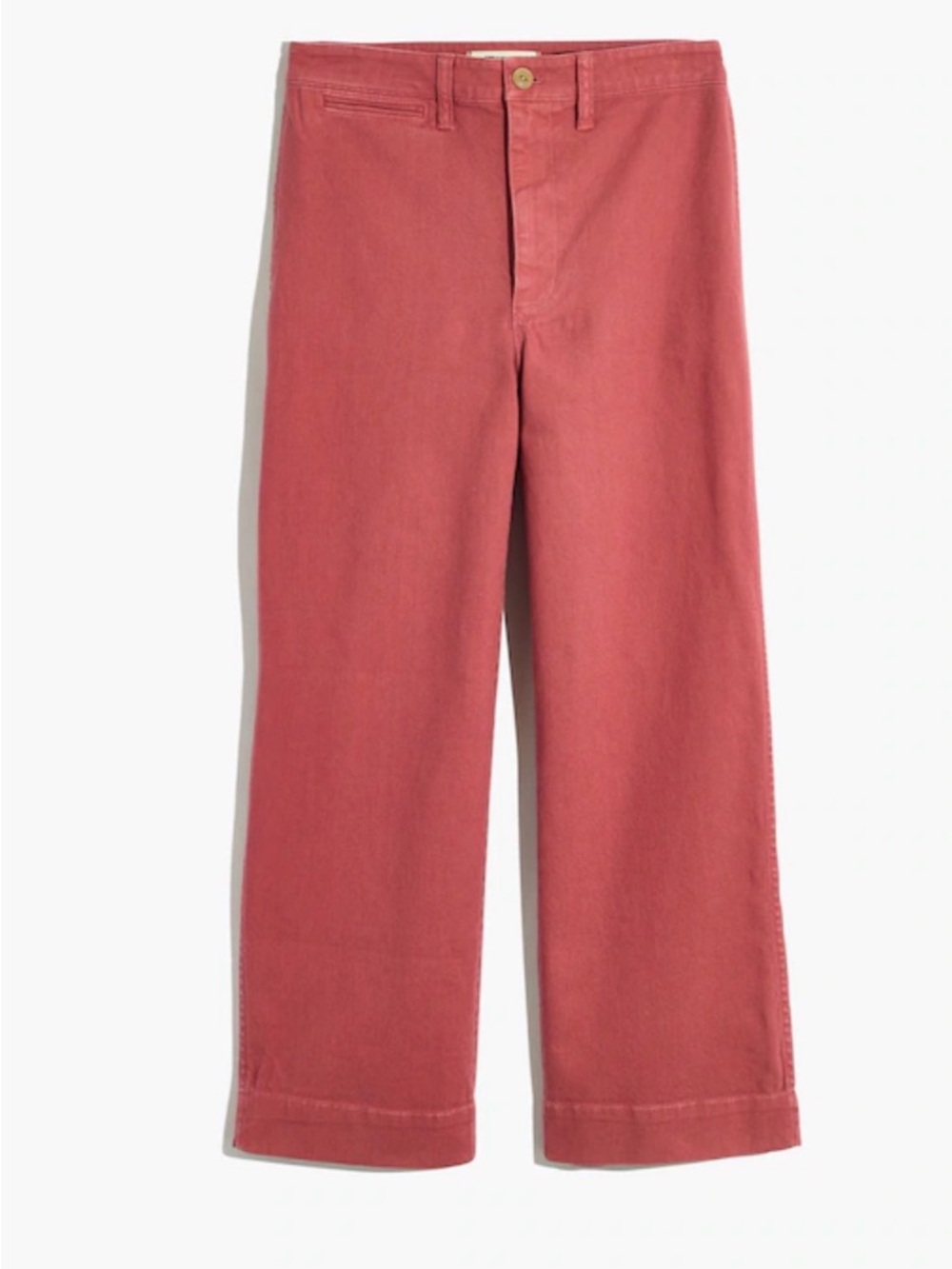Madewell Slim Emmett Wide Leg Crop Pants Womens 27 New Copper High Rise